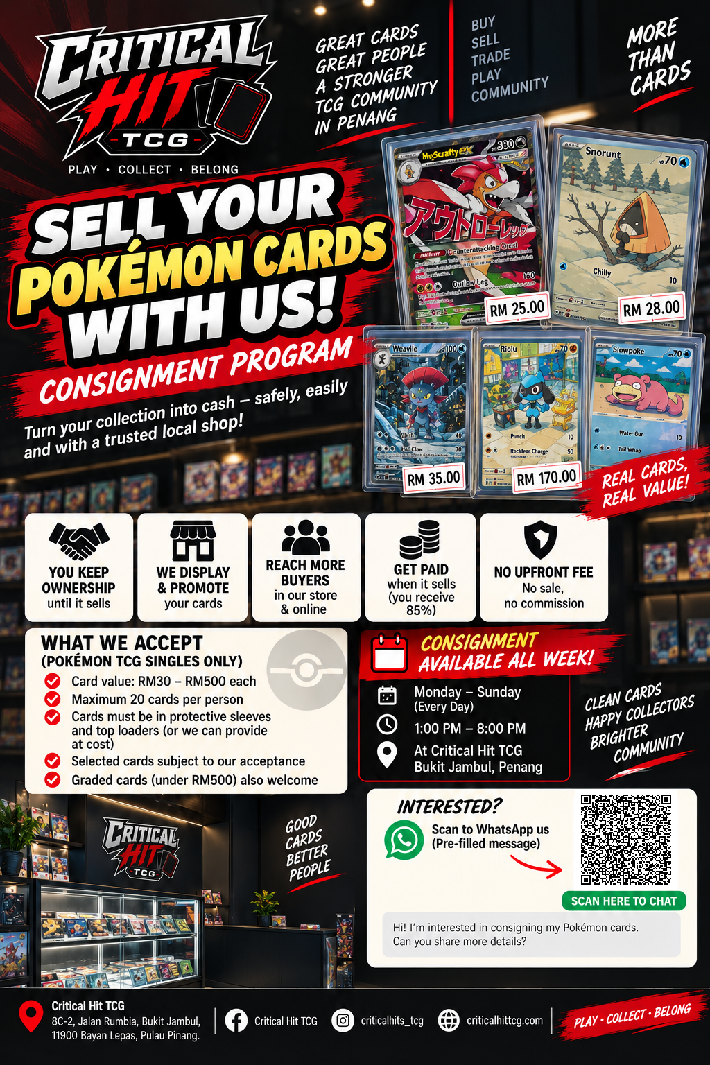 Sell Your Pokémon Cards With Us! – Critical Hit TCG Consignment Event