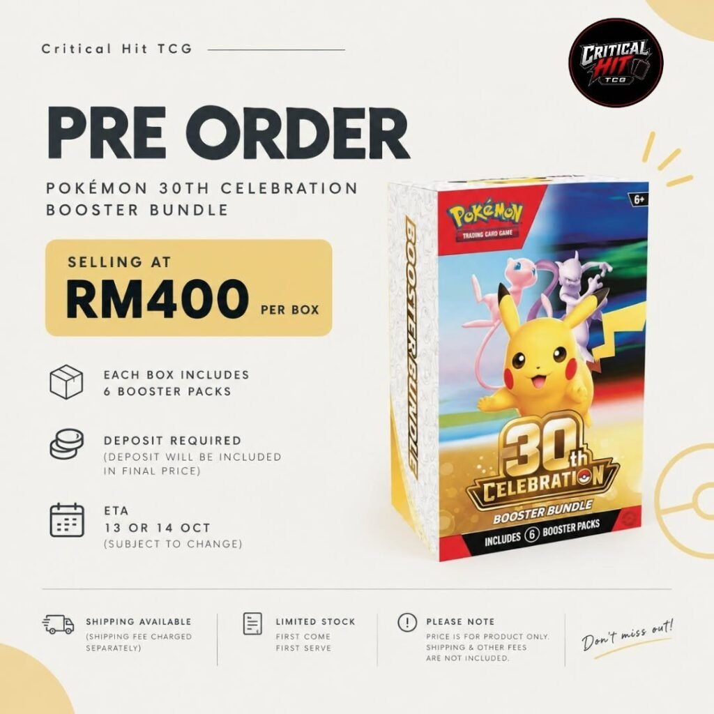 Pokémon 30th Celebration Booster Bundle – Preorder
