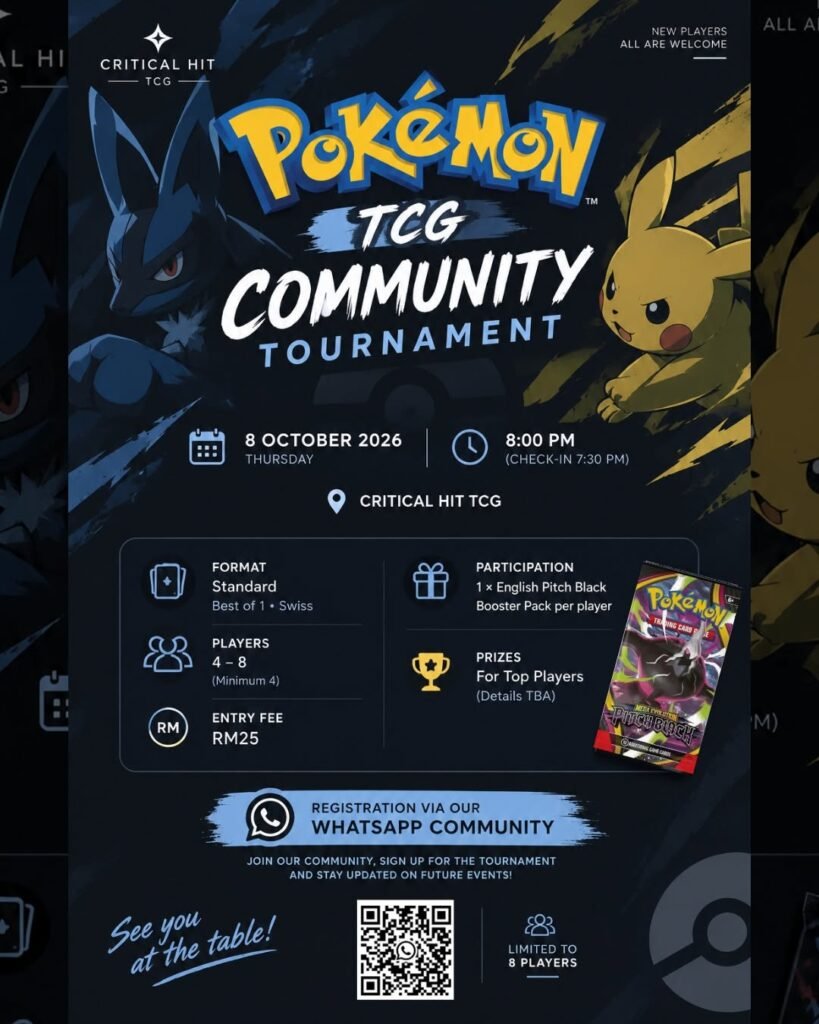 Pokémon TCG Community Tournament – 8 October 2026
