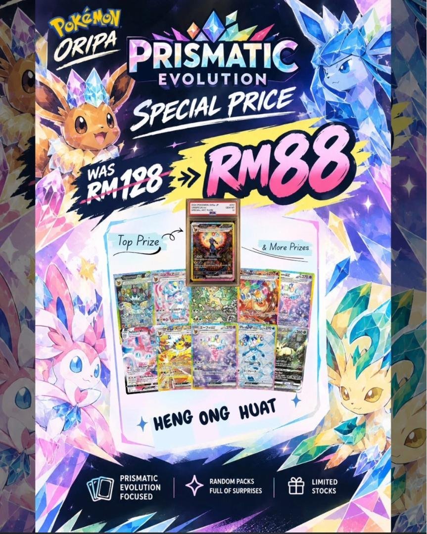 Prismatic Evolution Lucky 88 Oripa Special - Critical Hit TCG