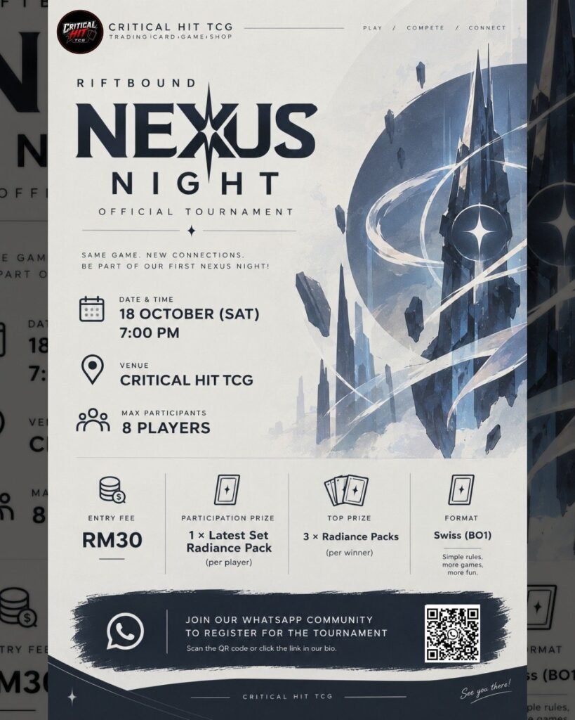 Riftbound Nexus Night – 18 October 2026